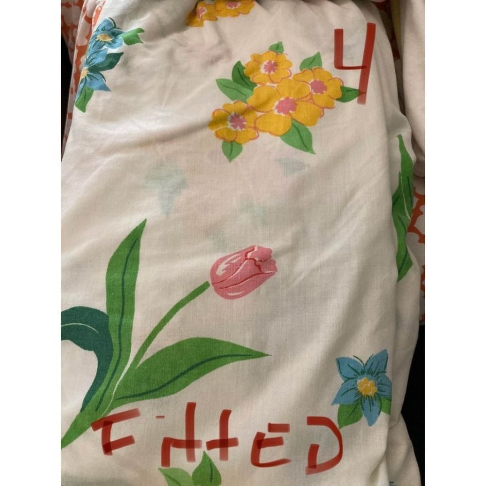 Vintage twin fitted sheet‎ 150